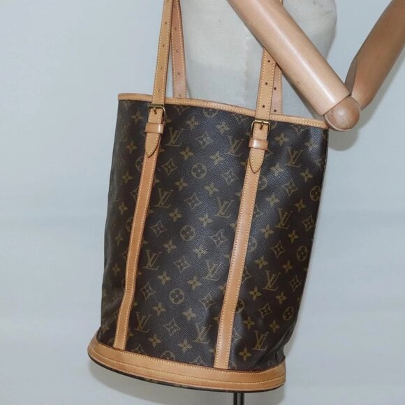 LOUIS VUITTON Monogram Bucket GM Shoulder Bag M42236 LV Auth 136660 - Picture 3 of 16